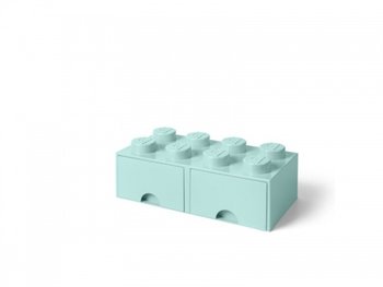 LEGO, Pojemnik Na Klocki Z Szufladami 4X2 Turkusowy, 40061742 - LEGO