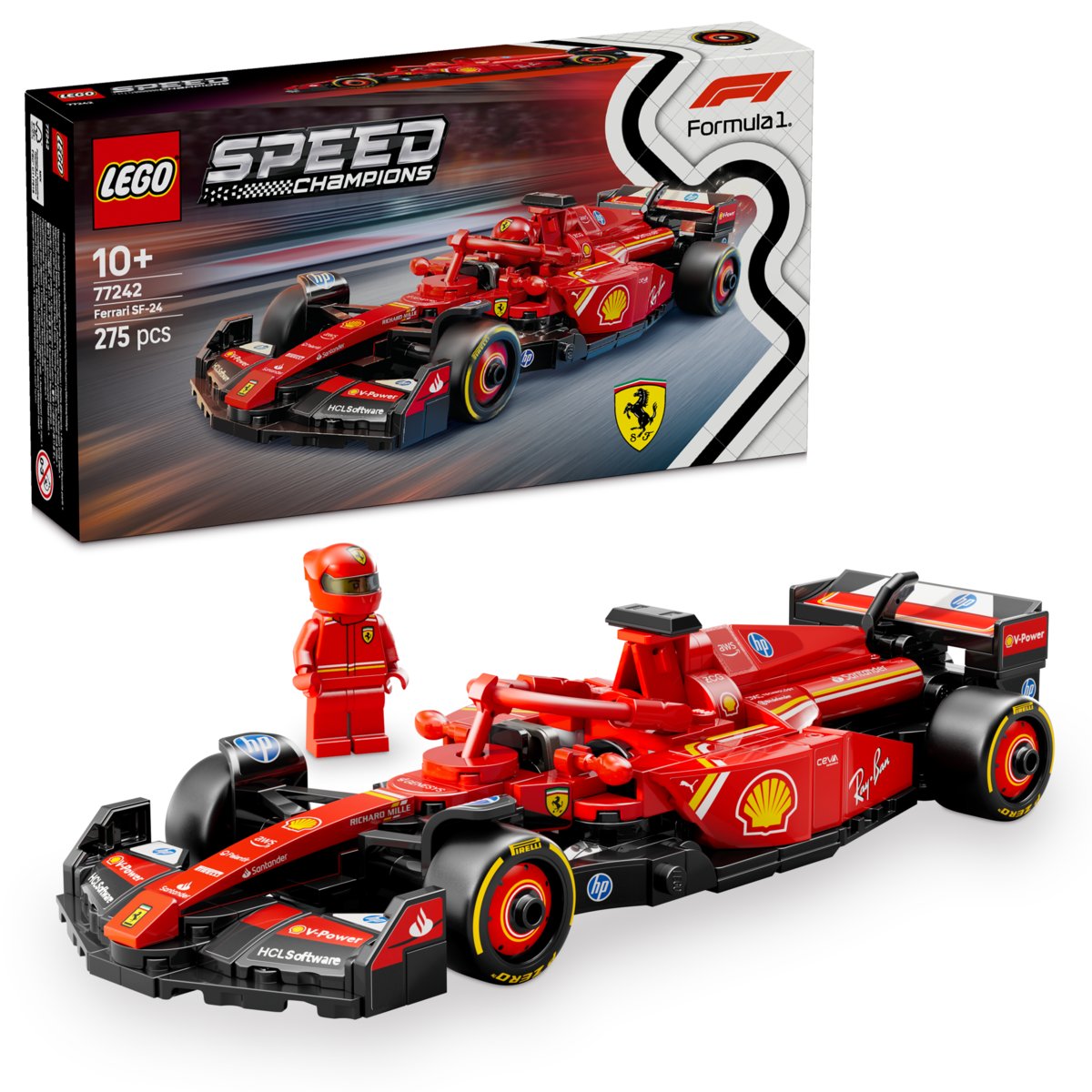 LEGO Speed Champions, klocki, Bolid F1® Ferrari SF-24, 77242