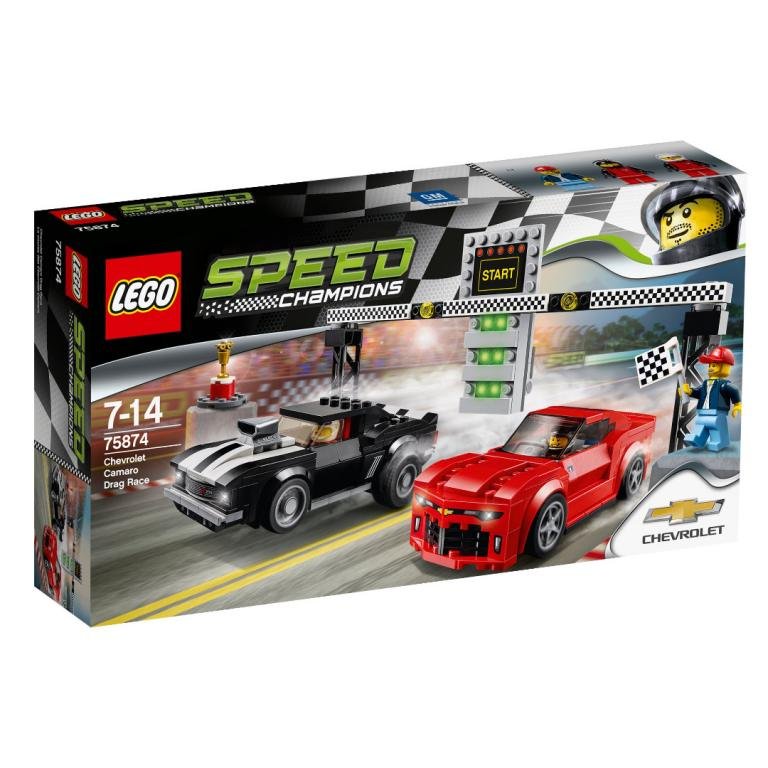 LEGO Speed Champions, klocki, Chevrolet Camaro Drag Race, 75874