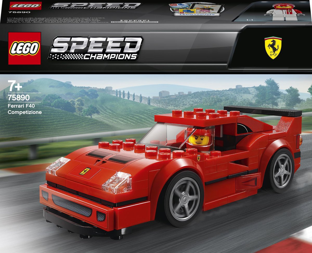 LEGO Speed Champions, klocki Ferrari F40 Competizione