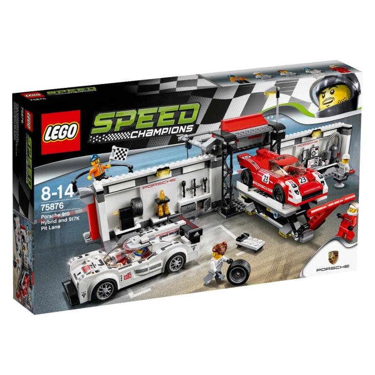 LEGO Speed Champions, klocki, Porsche 919 Hybrid i 917K Pit Stop, 75876