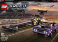 LEGO Speed Champions, klocki, Samochód Mopar Dodge//SRT Top Fuel Dragster i 1970 Dodge Challenger T/A, 76904 - LEGO