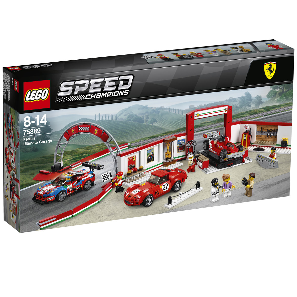 LEGO Speed Champions, klocki Warsztat Ferrari, 75889