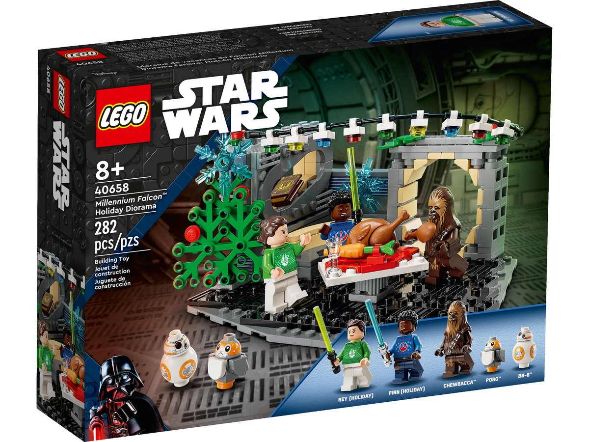Lego Star Wars 40658 Świąteczna diorama z Sokołem Millenium