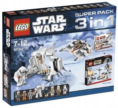 LEGO Star Wars 66366, super pack 3 w 1 (zestawy 7749, 8083 i 8089
