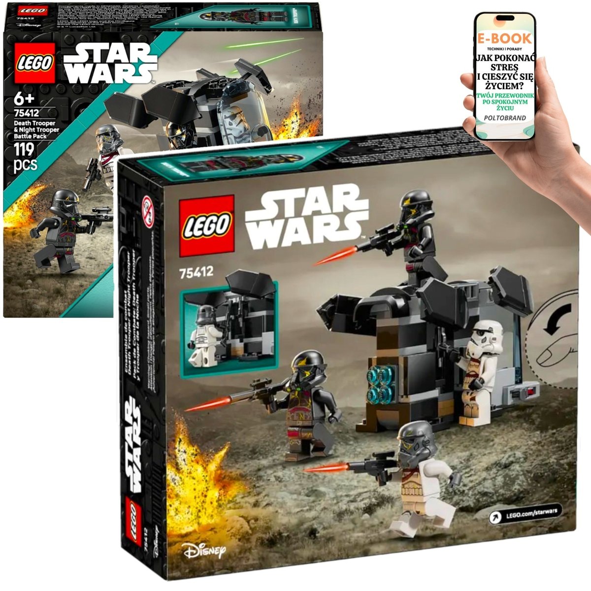 LEGO® Star Wars: Ahsoka – Szturmowcy i Transportowiec (75412) | Zbuduj Pluton i Stocz Bitwę w Galaktyce | LEGO PREZENT DLA DZIECKA SYNA + EBOOK-1