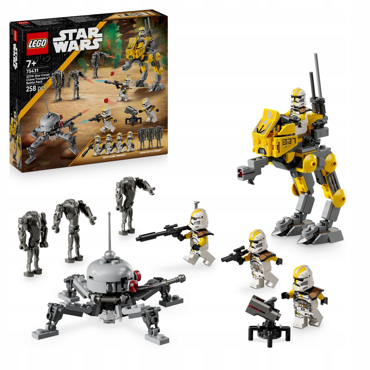 LEGO STAR WARS Gwiezdne Wojny Zestaw Bitewny o nierze Klony Z 327 