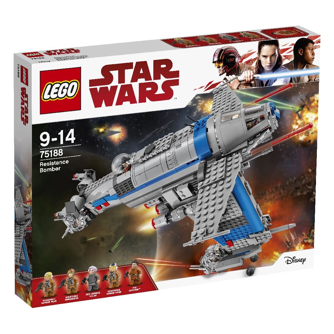 LEGO Star Wars, klocki Bombowiec Ruchu Oporu, 75188