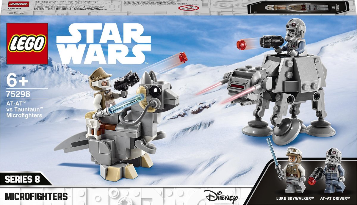 LEGO Star Wars, klocki Mikromyśliwce: AT-AT kontra Tauntaun, 75298