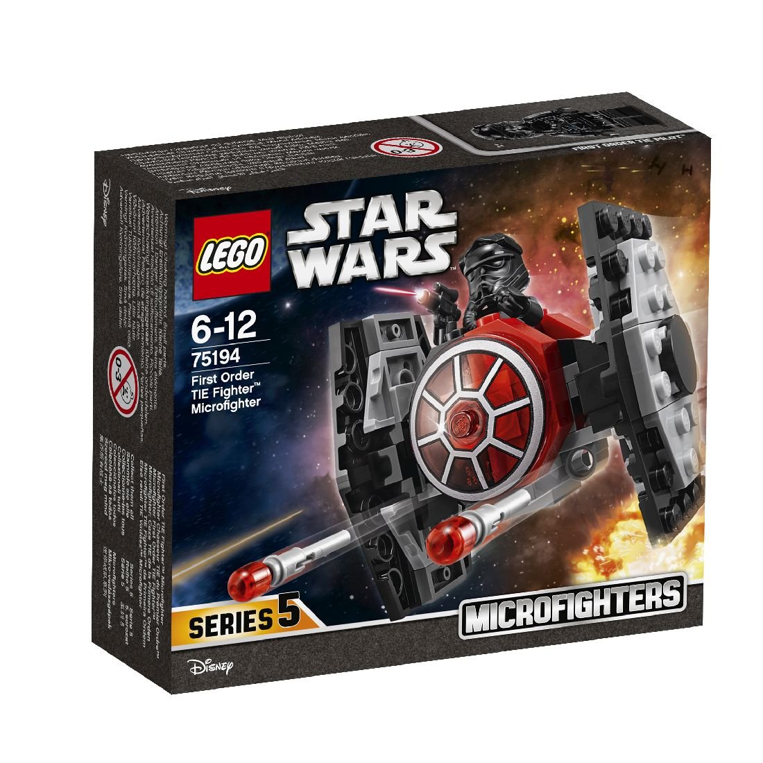 LEGO Star Wars, klocki Myśliwiec TIE Najwyższego porządku, 75194
