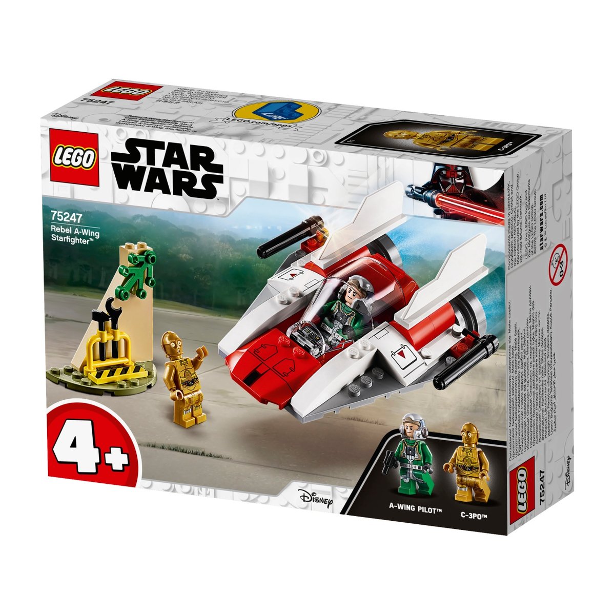 LEGO Star Wars, klocki Rebeliancki myśliwiec A-Wing, 75247