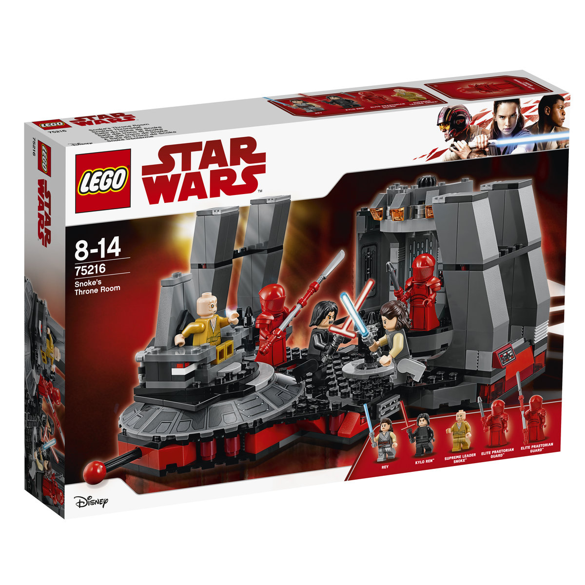 LEGO Star Wars, klocki Sala Tronowa Snoke'a, 75216