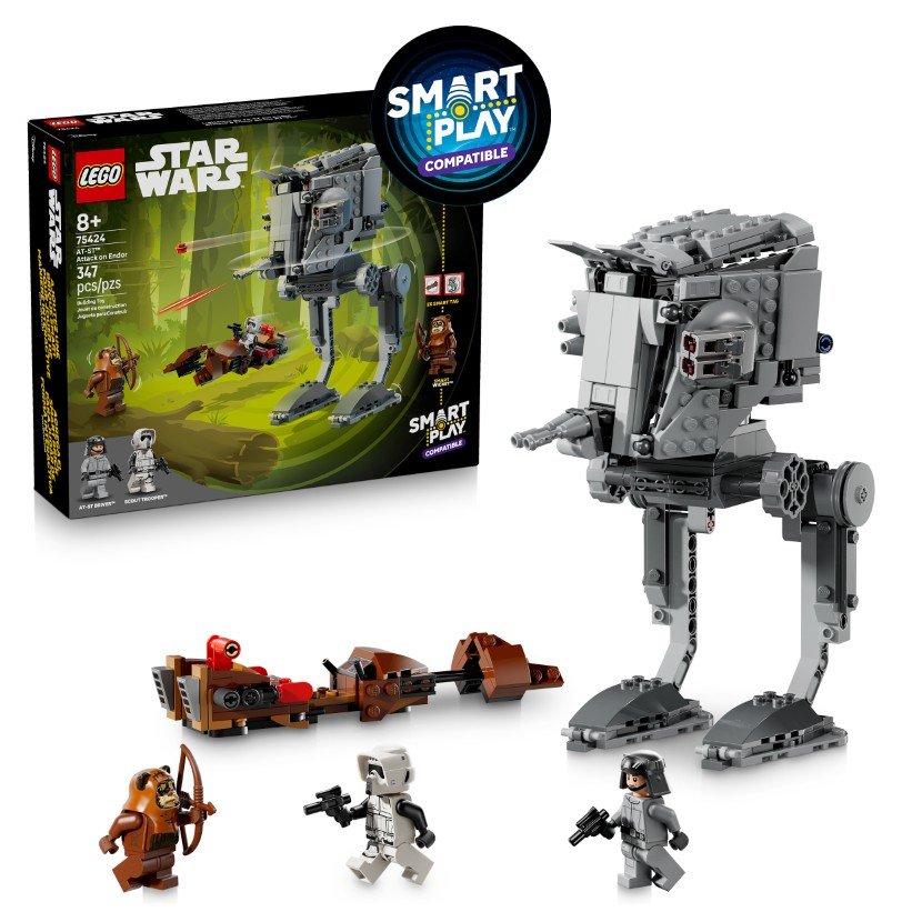 LEGO Star Wars™, klocki, SMART Play™: Atak AT-ST™ na Endor, 75424