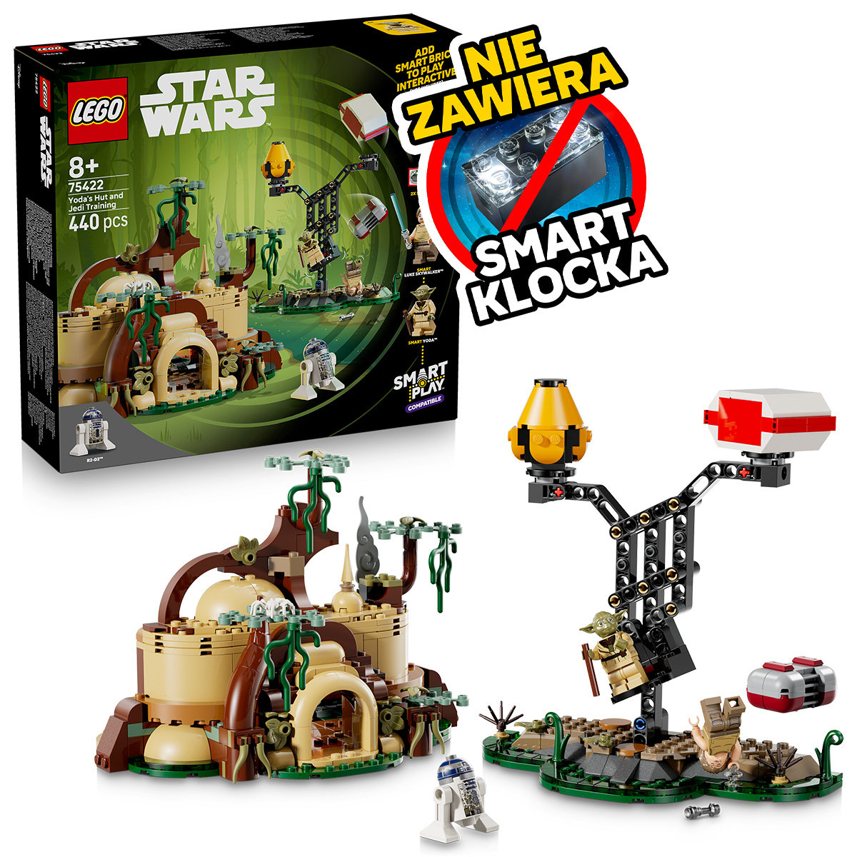 LEGO Star Wars™, klocki, SMART Play™: Chatka Yody i szkolenie Jedi, 75422