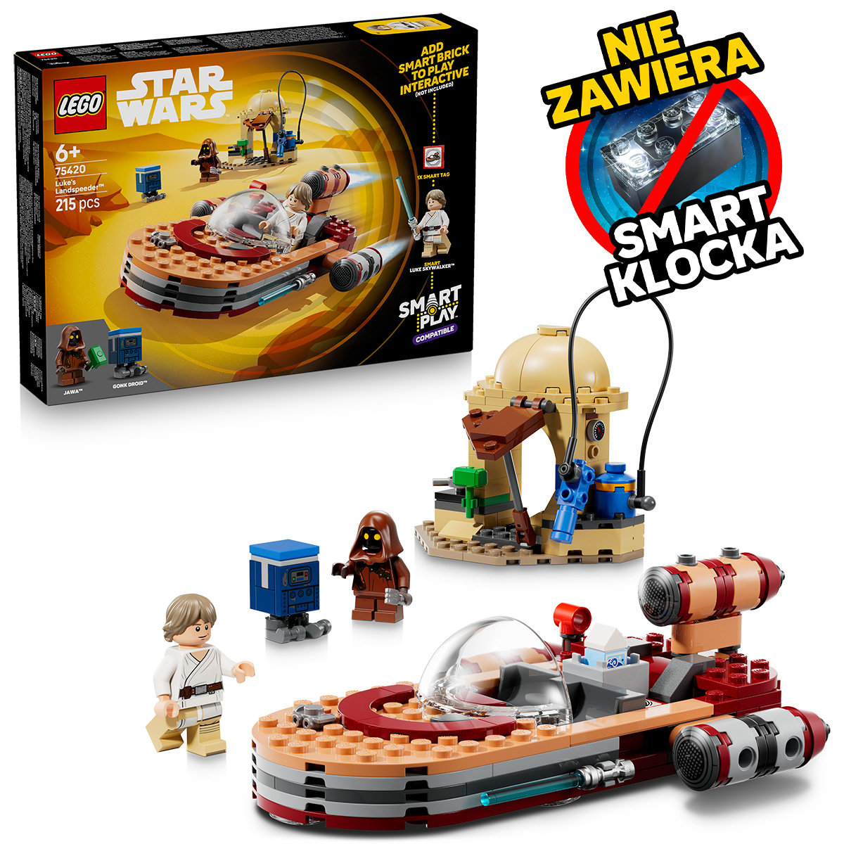 LEGO Star Wars™, klocki, SMART Play™: Śmigacz Luke'a, 75420