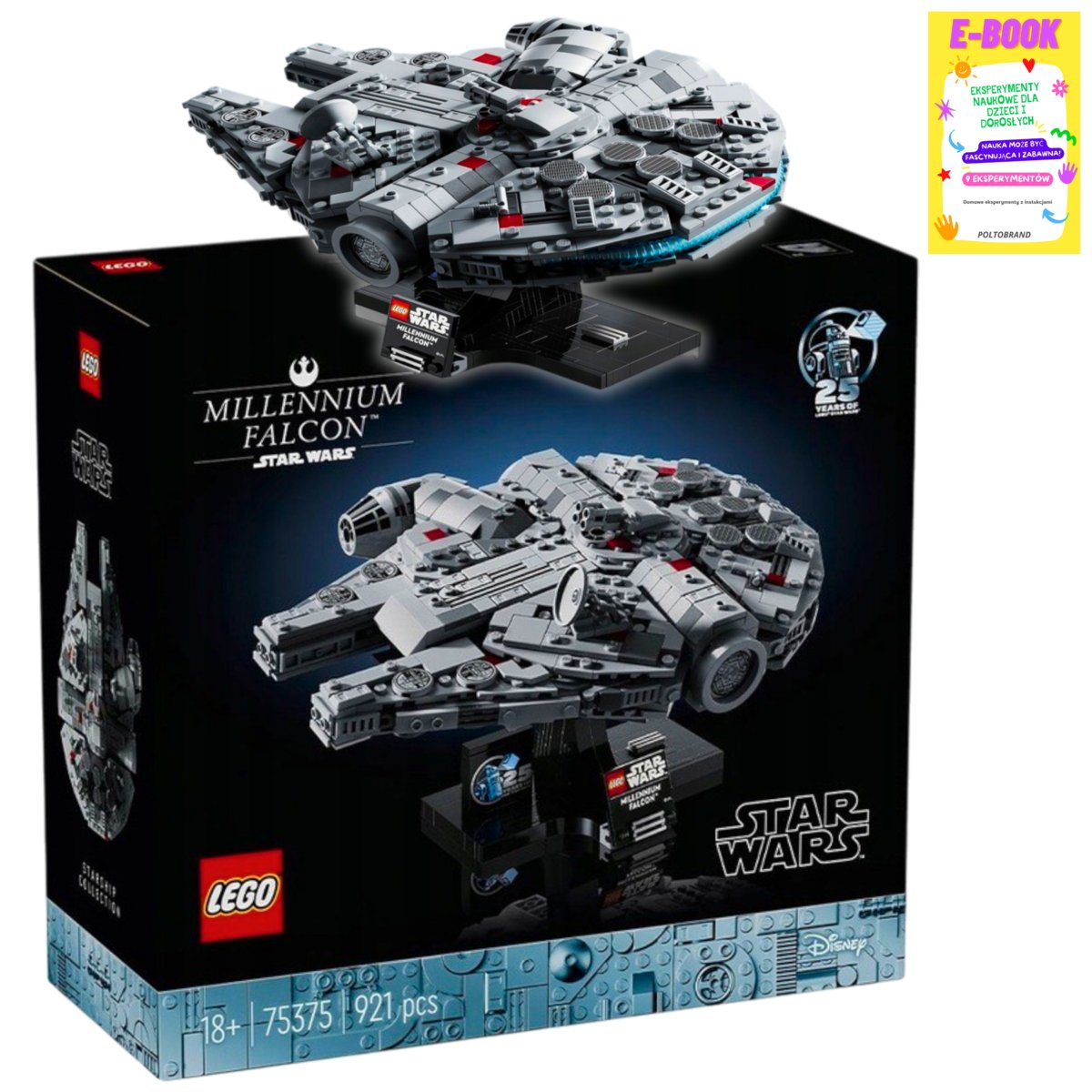 Lego star wars klocki star wars sokół millenium prezent (75375) + ebook