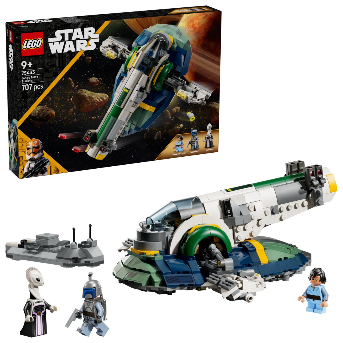 LEGO Star Wars™, klocki, Statek kosmiczny Jango Fetta, 75433