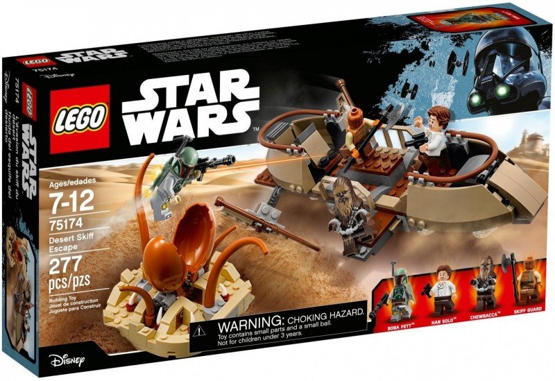 LEGO Star Wars, klocki, Ucieczka na pustynnej barce