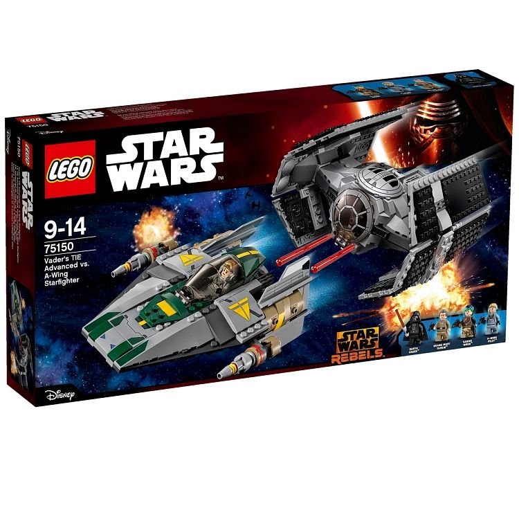 LEGO Star Wars, klocki Vader's TIE Advanced vs. A-Wing Starfighter, 75150
