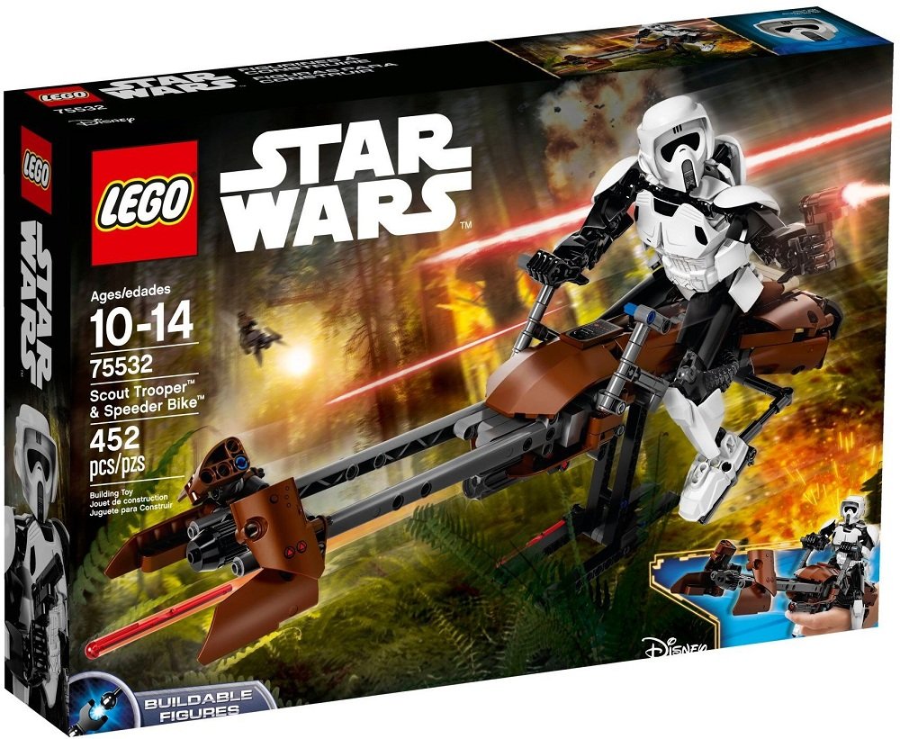 LEGO Star Wars, klocki Zwiadowca szturmowców i jego śmigacz, 75532