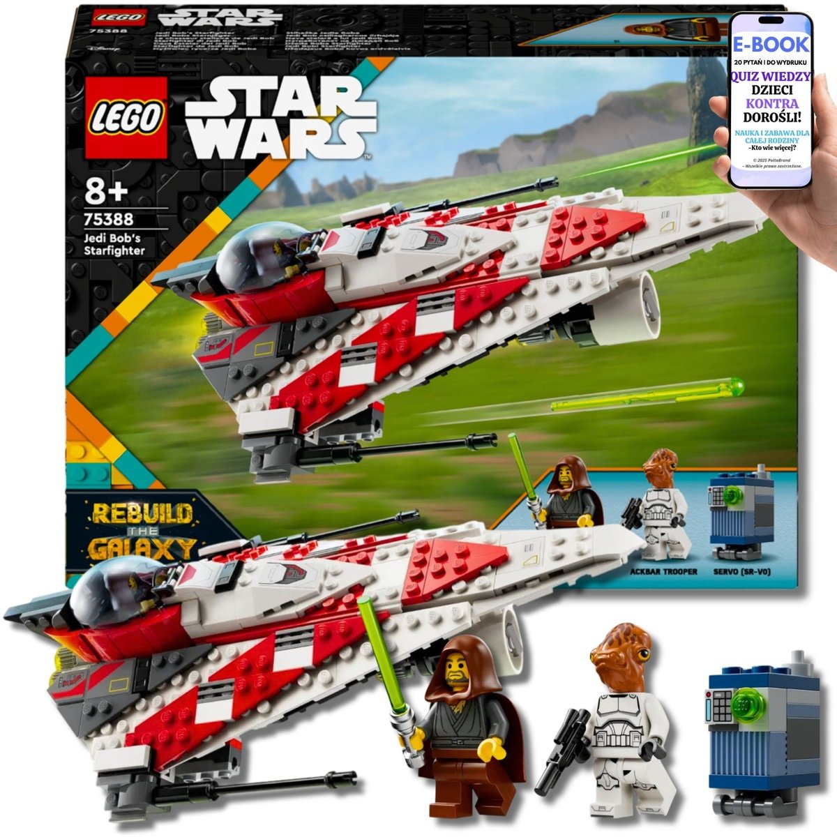 LEGO STAR WARS MYŚLIWIEC JEDI BOBA 75388 wraca po 22 latach - Kultowy Zestaw z Bohaterami Disney PREZENT DLA DZIECI + EBOOK-2