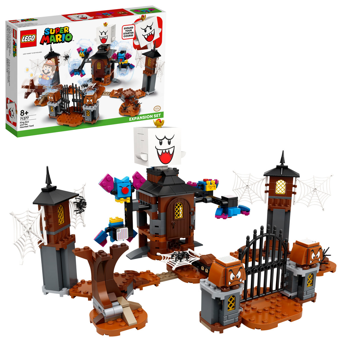 LEGO Super Mario, klocki King Boo i nawiedzone podwórz, zestaw rozszerzający