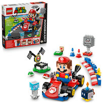 LEGO Super Mario™, klocki, Mario Kart™ — Interaktywna figurka LEGO® Mario™ i Standard Kart, 72043