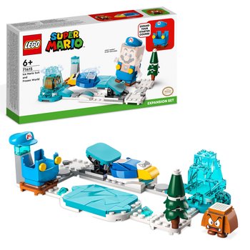 LEGO Super Mario, klocki, Mario – lodowy strój i kraina lodu – zestaw rozszerzający, 71415 - LEGO