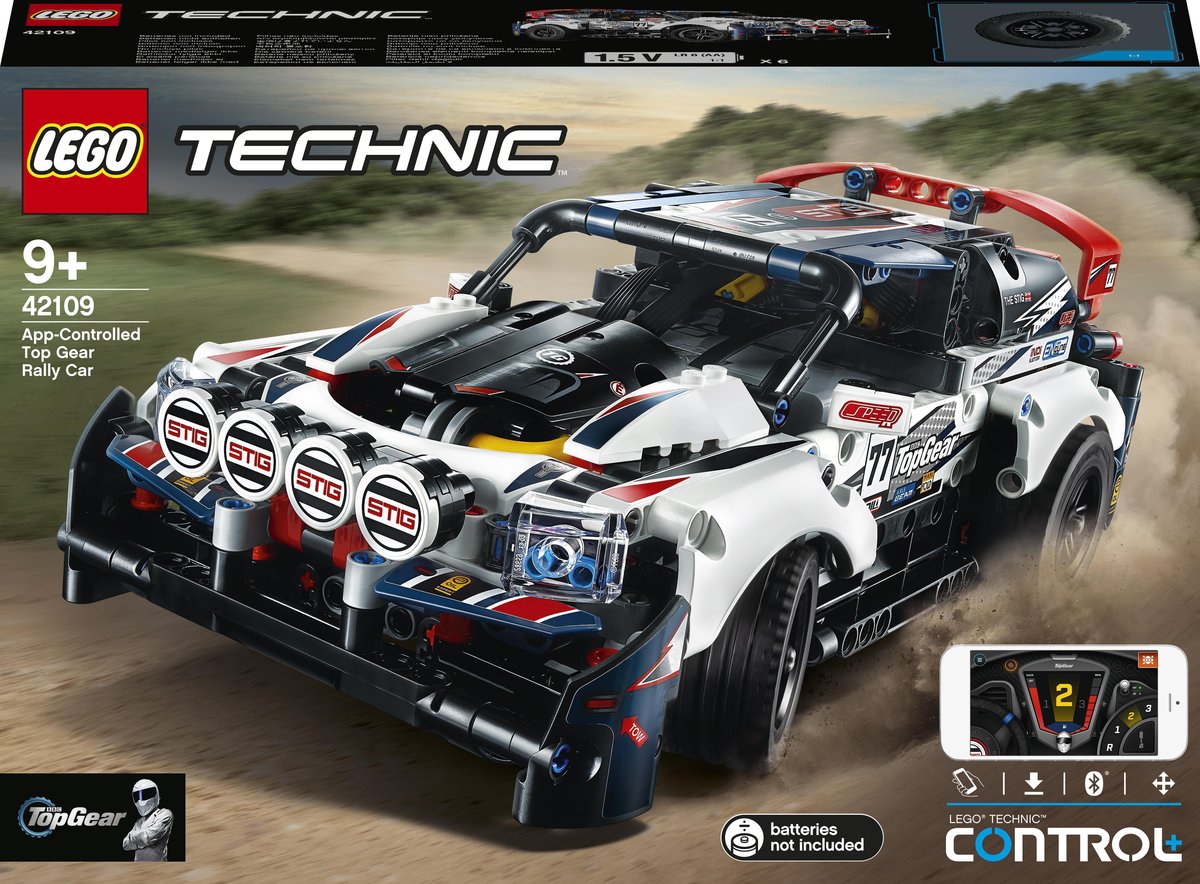 LEGO Technic, klocki, Auto wyścigowe Top Gear sterowane przez aplikację, 42109