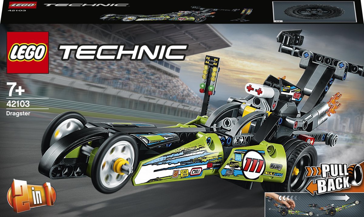 LEGO Technic, klocki Dragster, 42103