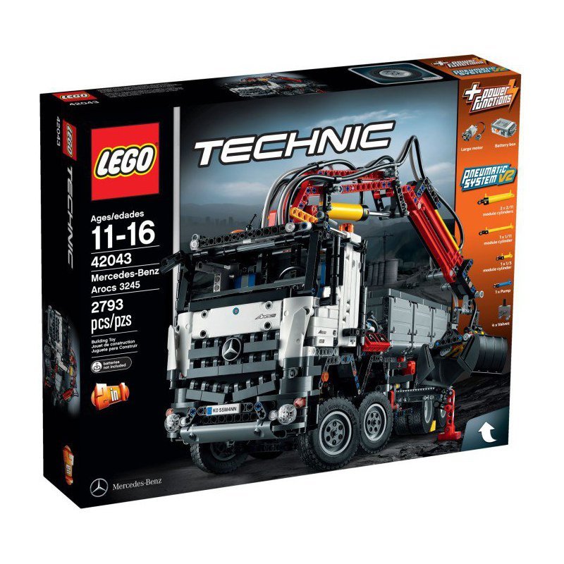 LEGO Technic, klocki Mercedes-Benz Arocs-3245, 42043