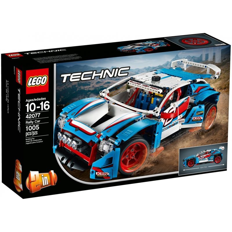 LEGO Technic, klocki Niebieska wyścigówka, 42077