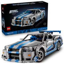 LEGO Technic, klocki, Samochód Nissan Skyline GT-R (R34) z filmu Za szybcy, za wściekli, 42210 LEGO