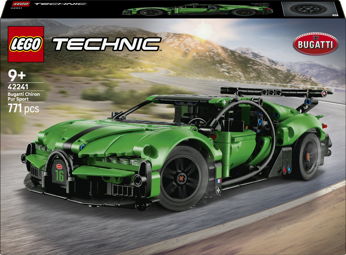 LEGO Technic Zielony hipersamochód Bugatti Chiron Pur Sport 42241 ...