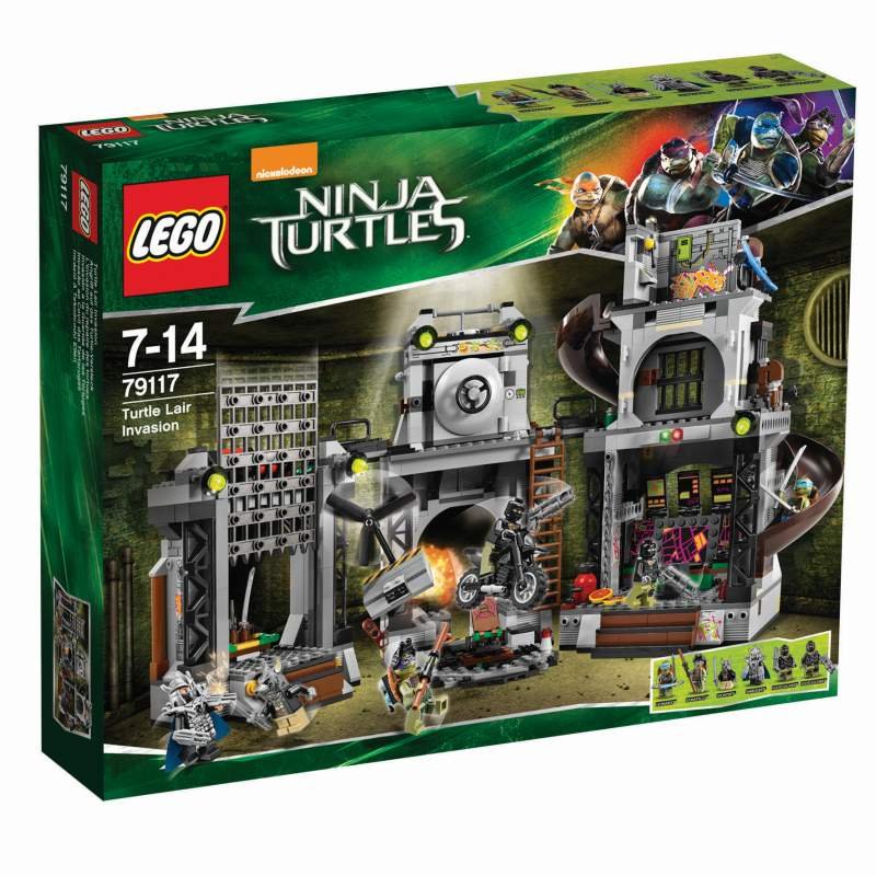LEGO Wojownicze żółwie Ninja, klocki Inwazja na kryjówkę żółwi, 79117