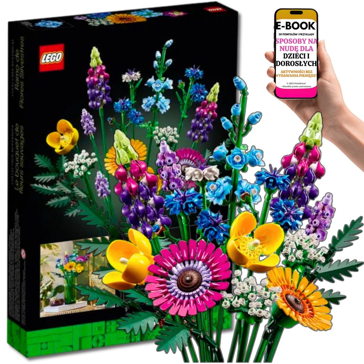 LEGO ZESTAW KWIATOWY - BUKIET KWIATÓW 10313 - LEGO PREZENT DLA NIEGO NIEJ KWIATY + EBOOK-3