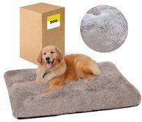 Legowisko Dla Psa 100X70 Cm Shaggy Miękkie Włochate - Beżowy