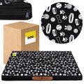Legowisko Dla Psa 100x70x5 cm Wodoodporne Duże XXL Materac z zamkiem - Czarny Happy Pets - DOGGURU