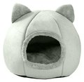 LEGOWISKO dla Psa Kota Budka z Kocimi Uszami 30x30cm szare AG771A&nbsp;-&nbsp;Aptel