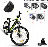 2.1mm /2.5mm Chargeur 42v en batterie 36v avec adapteur DC pour