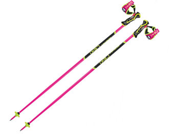 Leki, Kijki narciarskie, Wcr Tbs Sl 3D, różowy, 120 cm - Leki