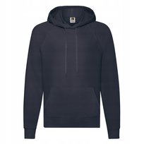 Lekka Bluza Męska Z Kapturem Lightweight Hooded Sweat Deep Navy r. XL FRUIT OF THE LOOM