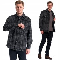 LEKKA STYLOWA MĘSKA KURTKA KOSZULOWA W KRATĘ ZAPINANA NA GUZIKI MORAJ 3XL PATT 2