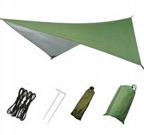 Lekki TARP plandeka z LINKAMI I SZPILKAMI olive Inna marka