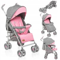 LEKKI WÓZEK SPACEROWY SPACERÓWKA OBRACANE KOŁA + AKCESORIA LIONELO IRMA