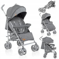 LEKKI WÓZEK SPACEROWY SPACERÓWKA OBRACANE KOŁA + AKCESORIA LIONELO IRMA