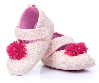 Lekkie kapcie dziecięce zapinane na rzep r.22/24 - ATTRACTIVE