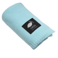 Lemonii, Kocyk Niemowlęcy, 100% Bawełniany, Dla Dzieci, Tkany, Mięta