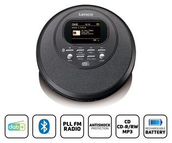 Lenco CD-500BK - Discman z radiem Bluetooth i DAB+/FM - Lenco