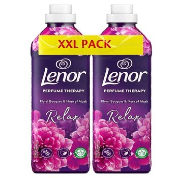 Lenor Perfume Therapy Floral Bouquet&Note of Musk Płyn zmiękczający do płukania tkanin XXL Pack 2x810 ml - Lenor